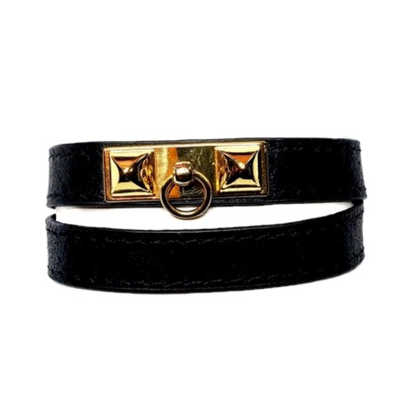 Black and Gold Wrap around Braclet. - Picture 4 of 5